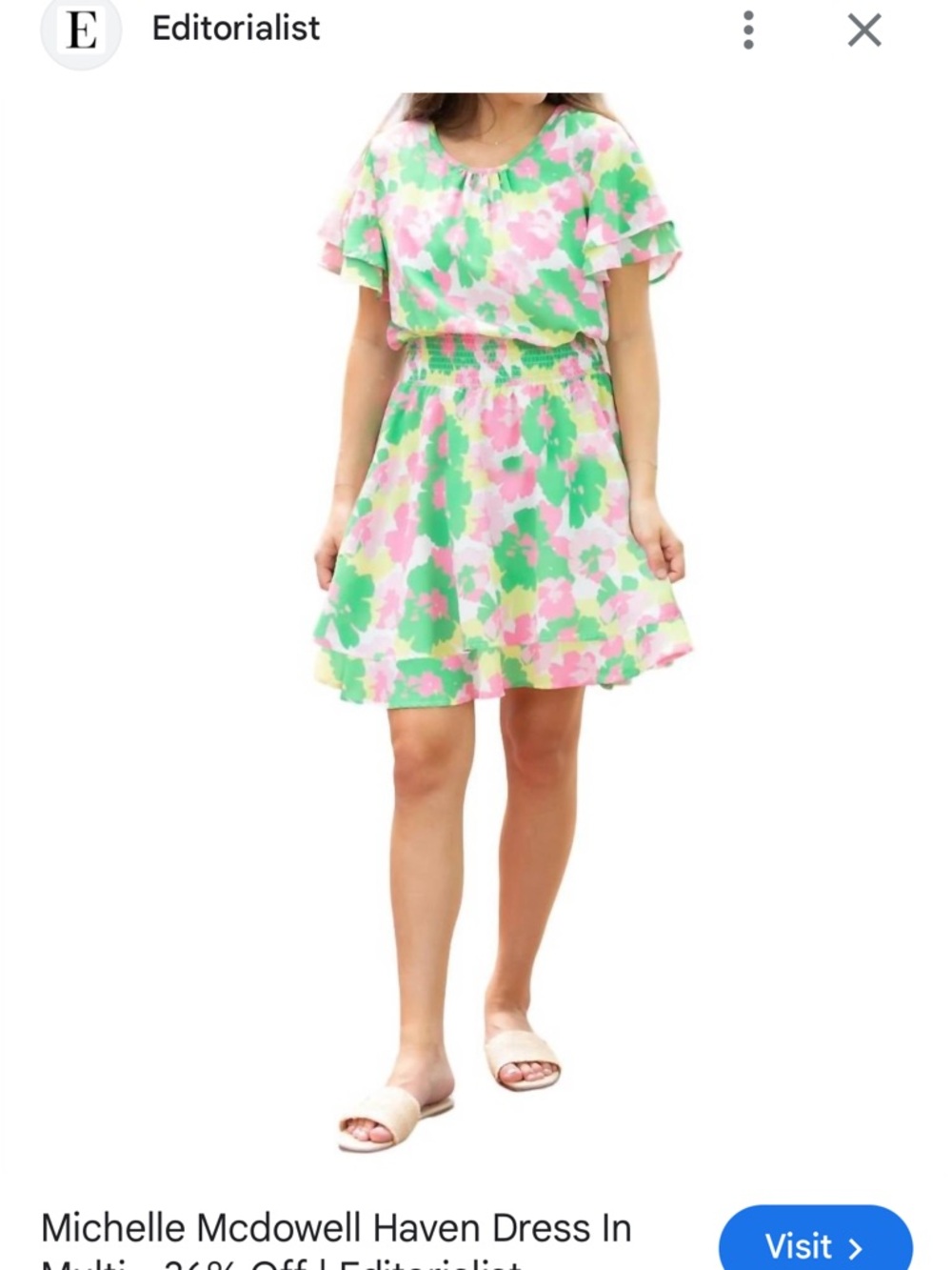 Michelle McDowell Haven Dress‎ in Primrose Melon